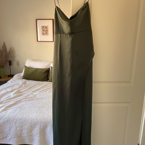 bhldn satin charmeuse dress BHLDN Ruby Satin Charmeuse Dress